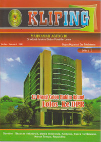 BULETIN KOMISI YUDISIAL MAJALAH VOL. II NO.01 AGUSTUS 2007