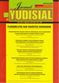 JURNAL YUDISIAL VOL 8 NO.2 AGUSTUS 2015 HAL. 125-250