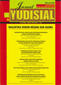 JURNAL YUDISIAL VOL 8 NO.1 APRIL 2015 HAL. 1-123