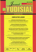 JURNAL YUDISIAL VOL 7 NO.1 APRIL 2014